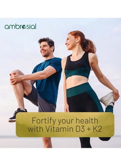 ambrosial Vitamin D3 K2 Drops Mango Flavor Supports For Healthy Bones And Muscles  - Image 4