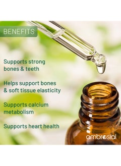 ambrosial Vitamin D3 K2 Drops Mango Flavor Supports For Healthy Bones And Muscles  - Image 5