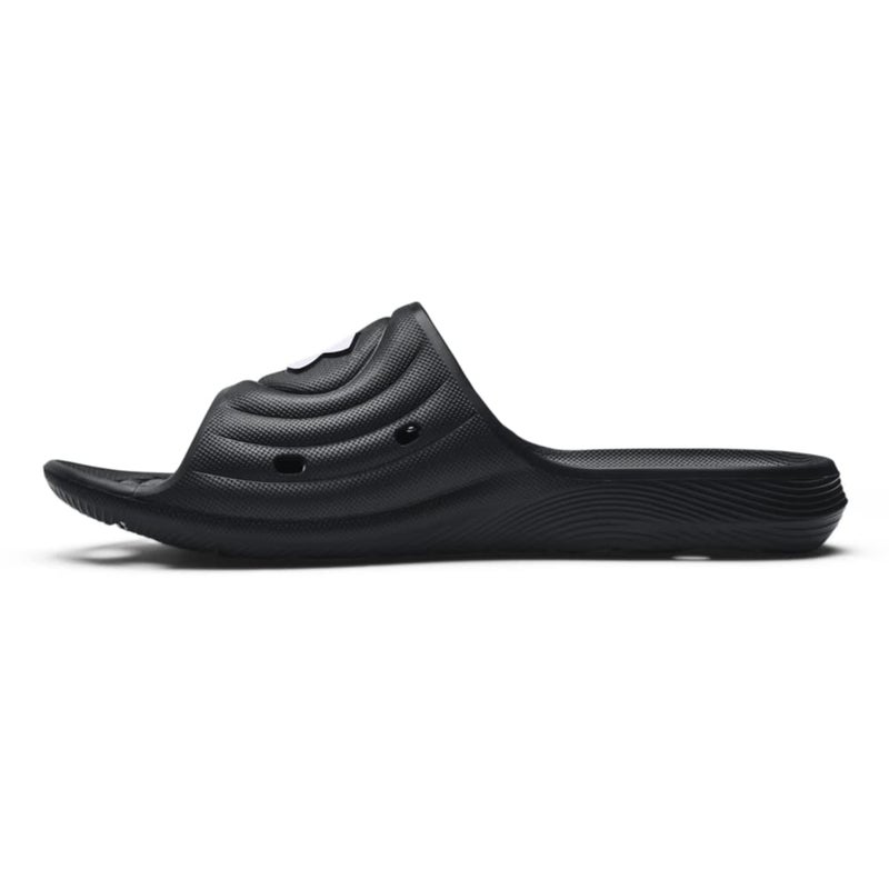 Under Armour mens Locker Iv Slide Sandal, Black Black White 001, 8 US - Image 5