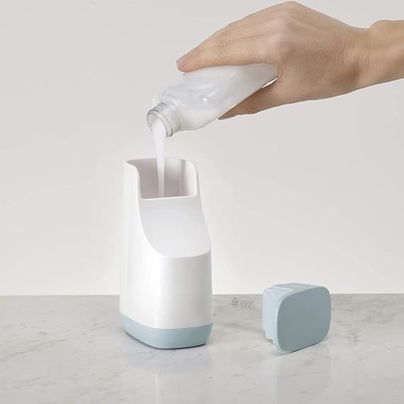 Listecky Slim Compact Soap Dispenser with NonDrip Nozzle Liquid Soap Dispenser Hands Free Shampoo Hand Sanitizer Dispenser for Bathroom Kitchen and Office - Image 3