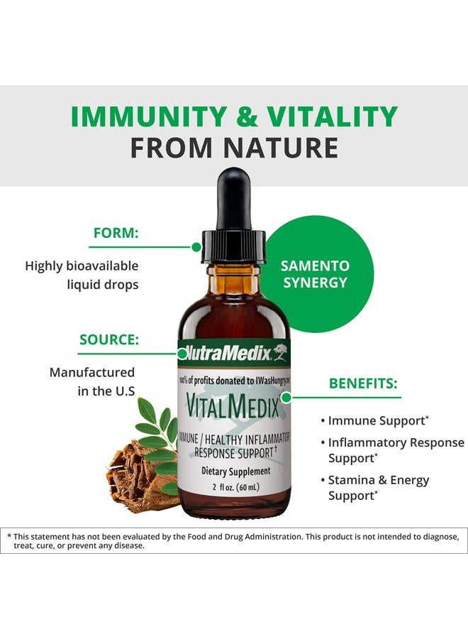 Nutramedix VitalMedix - Cat's Claw & Moringa Plant Extract - Daily Energy Supplement for Immune Health & Overall Vitality - Rich in Vitamins & Minerals (2oz) - Image 4