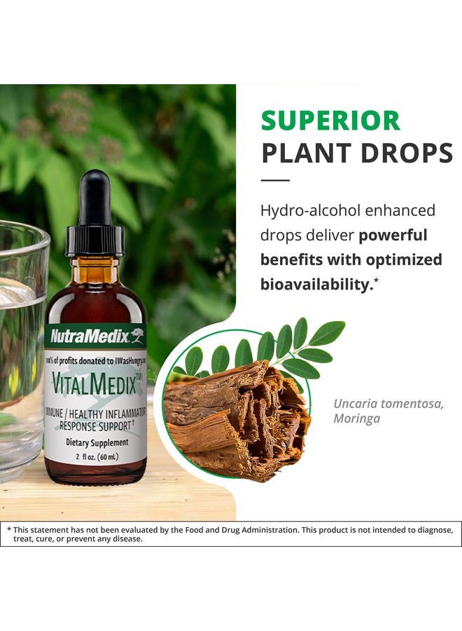 Nutramedix VitalMedix - Cat's Claw & Moringa Plant Extract - Daily Energy Supplement for Immune Health & Overall Vitality - Rich in Vitamins & Minerals (2oz) - Image 5