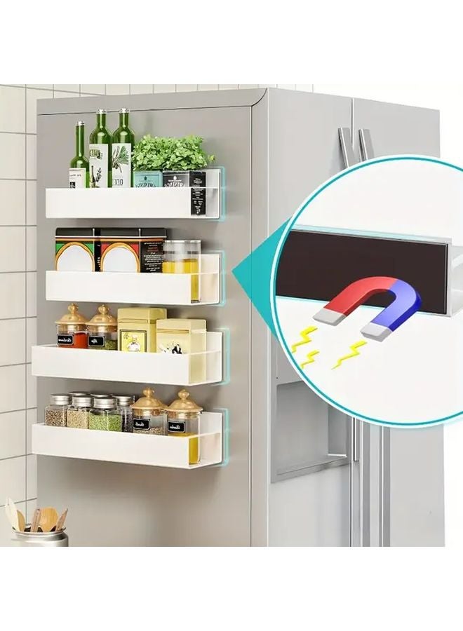 Large Magnetic Stand Drill Free Storage Rack Durable Refrigerator Side Organizer Space Saving Kitchen Bathroom Home Accessories - Image 5