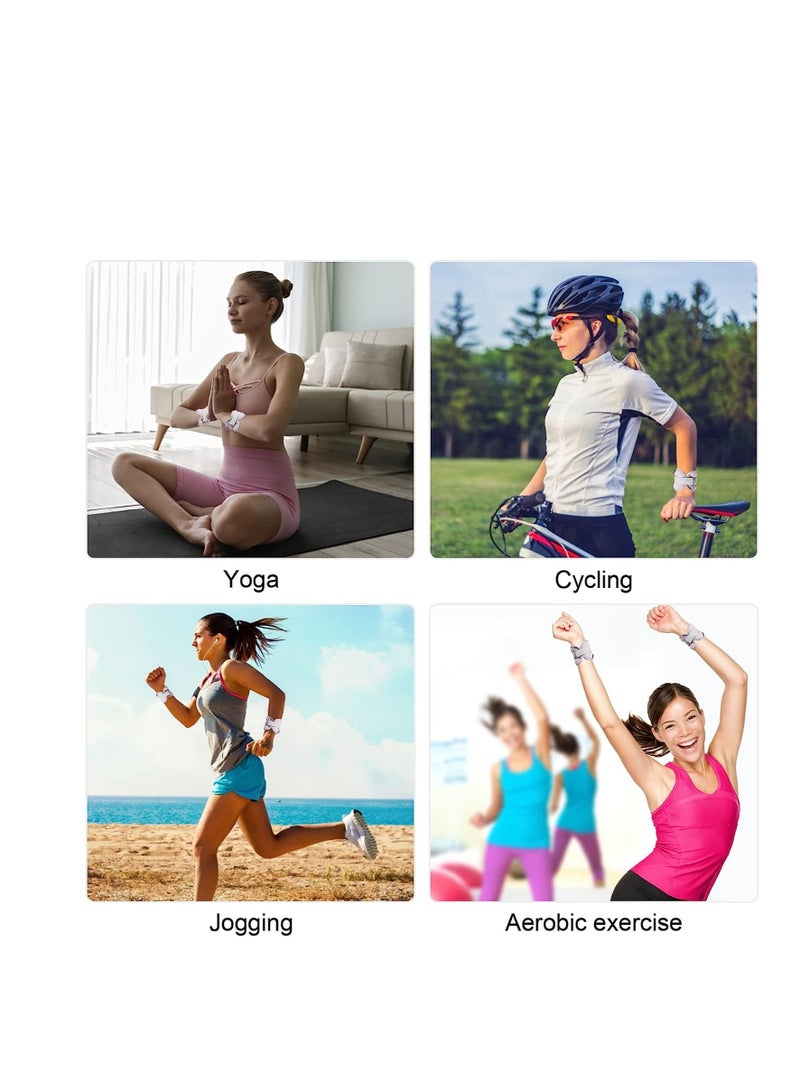 SYOSI Ankle Weights Set, Weighted Sandbag 2 Pcs Weighted Sandbag Wrist Weights Leg Weights, Adjustable Leg Weights for Fitness Jogging Walking Workout, for Man, Women  - Image 3