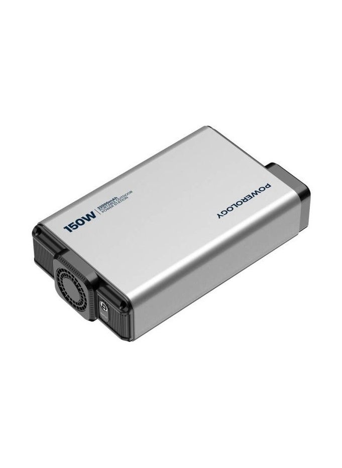 Powerology - Powerology Mini Power Station with 150W AC Output 32000mAh PD 100W – Gray - Image 1