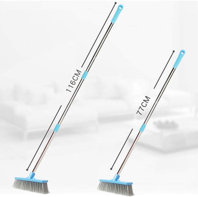 Jebblas Floor Scrub Brush With Long Handle -47.3" Bathroom Push Broom Stiff Bristle Grout Brush Tub and Tile Brush for Cleaning Bathroom, Patio, Kitchen, Wall and Deck - Image 3
