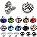 YORANYO 100 Sets 8MM Mixed Colors Cz Crystal Rivets Rhinestone Rivets Studs Rapid Rivets Silver Color Spots Studs for Leather Craft DIY Making - Image 2