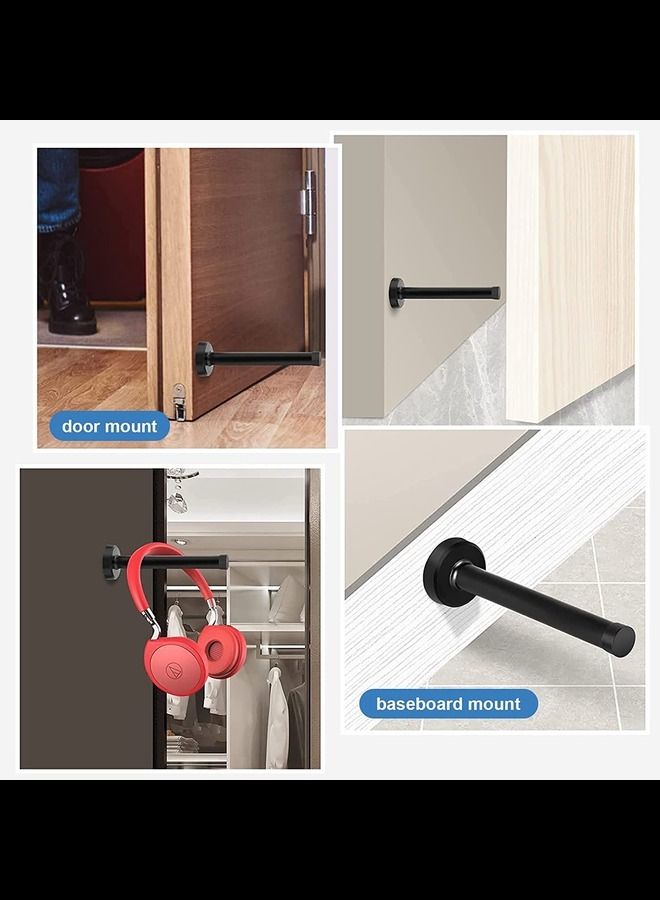 ABBASALI Low Noise Door Catch Door Stop Low Noise for Dining Room for Living Room (BLACK) - Image 2