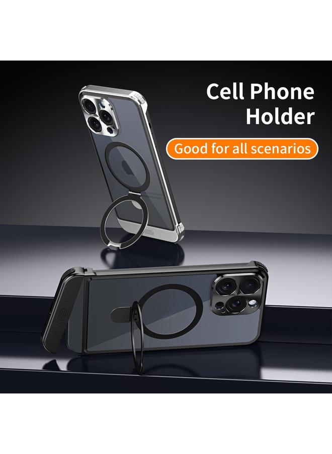 erorex Case For iPhone 13 Pro Max Metal Scissor Design Aroma MagSafe Ring Holder Phone Case - Image 5