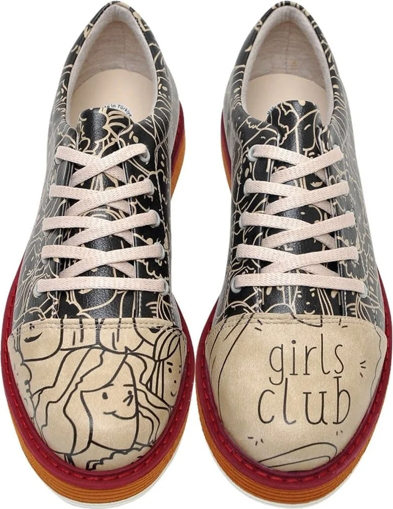 Dogo Girls Club / Design Printed Vegan / Broke-s Women's Shoes