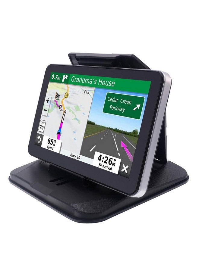 iSaddle Dashboard GPS Mount Holder - Universal Dashbaord Phone Tablet PC Navigation Holder for Garmin Nuvi iPhone iPad Galaxy Yoga Android Fits 4.3"-9.6" GPS & Smartphone Friction Mount Holder - Image 1