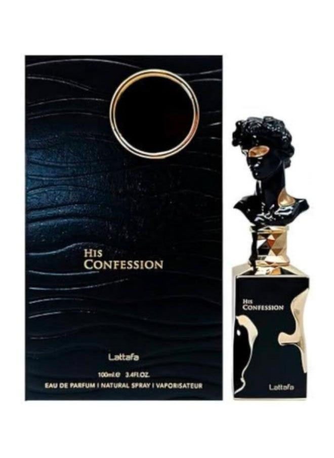 Lattafa Men's His Confession EDP Spray 3.4 oz Fragrances 