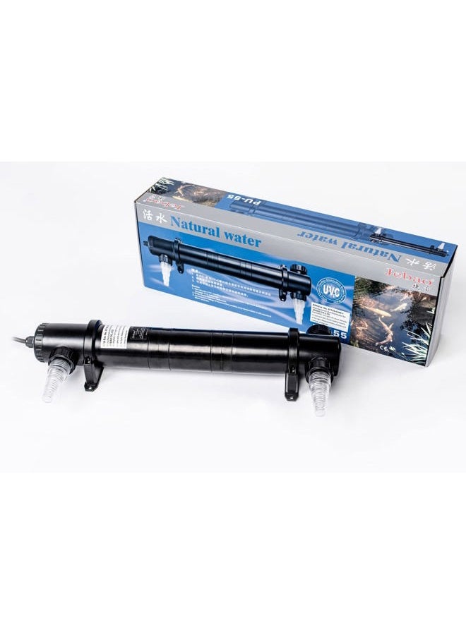 Jebao PU-55 Pond and Aquarium Clarifier, 55-watt, Black - Image 1