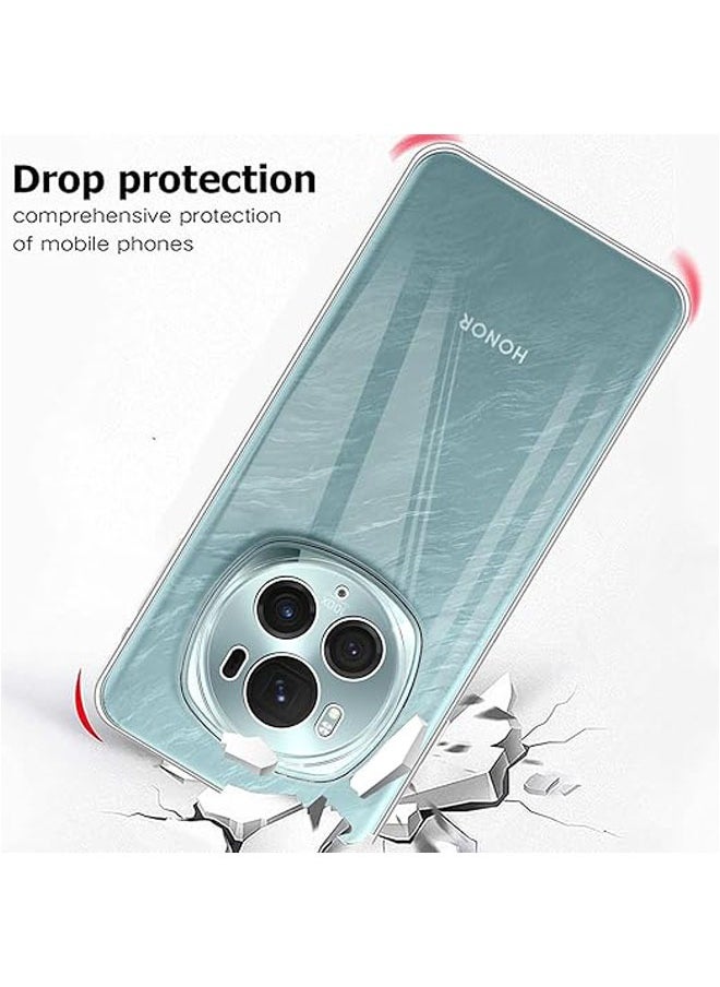General - Honor Magic 6 Pro 5G + Screen Protector, Ultra-Thin Soft TPU Bumper Clear Scratch Resistant Case, Honor Magic 6 Pro Lightweight Shockproof Phone Case - Image 1