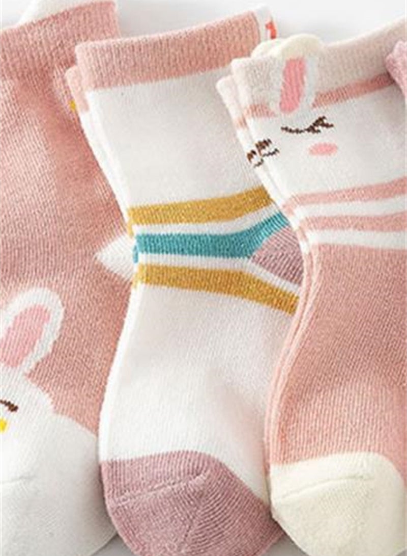 5 pairs of children's socks combed cotton breathable children's socks - Image 4