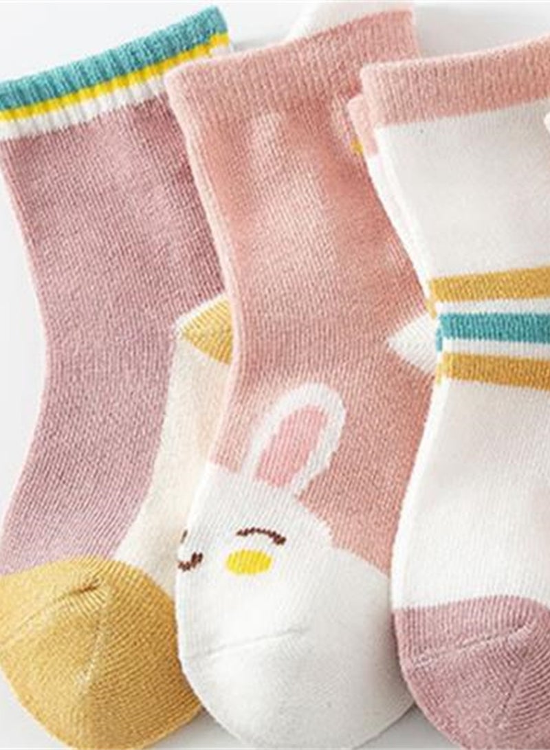 5 pairs of children's socks combed cotton breathable children's socks - Image 3