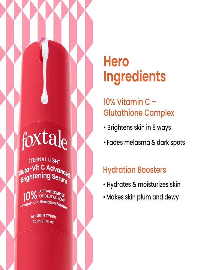Foxtale 10% Vitamin C + Glutathione Complex Serum, Brightens skin in 3 days, Fades melasma & dark spots, Evens Skin tone, Gentle & Non-irritating, For All Skin types, Men & Women - Image 3