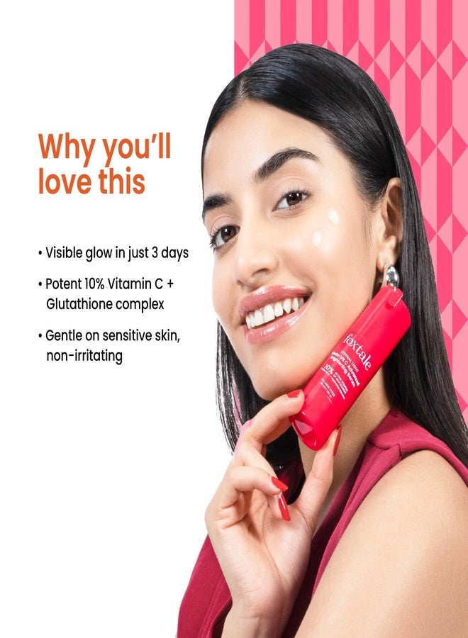Foxtale 10% Vitamin C + Glutathione Complex Serum, Brightens skin in 3 days, Fades melasma & dark spots, Evens Skin tone, Gentle & Non-irritating, For All Skin types, Men & Women - Image 5