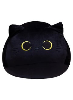 Arabest 10'' Black Cat Plush Body Pillow, Cute Cat Pillow Soft Baby Plushies for Kids, Cat Stuffed Animals Kawaii Plush Toys Gift for Boys Girls (Black, 10 Inch)  - Image 1