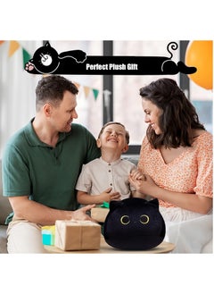 Arabest 10'' Black Cat Plush Body Pillow, Cute Cat Pillow Soft Baby Plushies for Kids, Cat Stuffed Animals Kawaii Plush Toys Gift for Boys Girls (Black, 10 Inch)  - Image 4