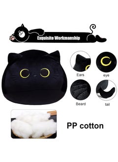 Arabest 10'' Black Cat Plush Body Pillow, Cute Cat Pillow Soft Baby Plushies for Kids, Cat Stuffed Animals Kawaii Plush Toys Gift for Boys Girls (Black, 10 Inch)  - Image 2