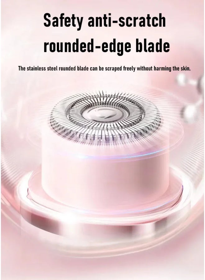 ماكينة حلاقة كهربائية مزدوجة الرأس للنساء، شفرة ناعمة مقاومة للماء بمعيار IPX7، قابلة لإعادة الشحن، لاسلكية، للاستخدام الجاف والرطب، لطيفة على البشرة الحساسة للساقين والإبطين ومنطقة البكيني - Image 2