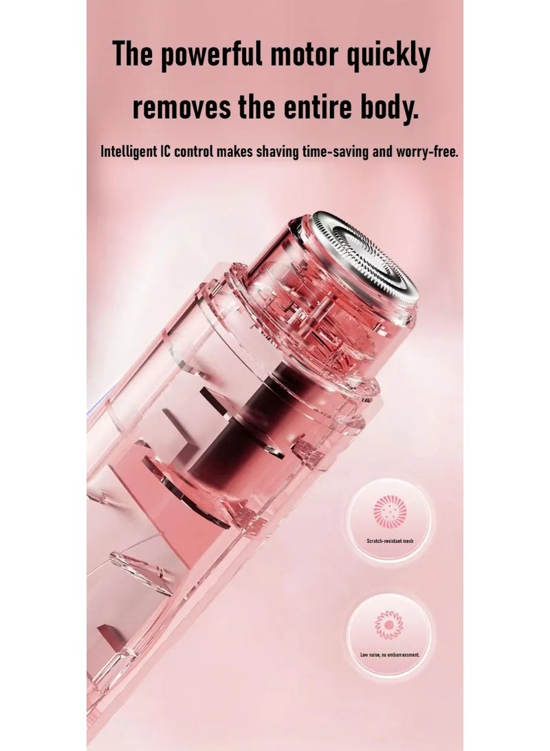 ماكينة حلاقة كهربائية مزدوجة الرأس للنساء، شفرة ناعمة مقاومة للماء بمعيار IPX7، قابلة لإعادة الشحن، لاسلكية، للاستخدام الجاف والرطب، لطيفة على البشرة الحساسة للساقين والإبطين ومنطقة البكيني - Image 3