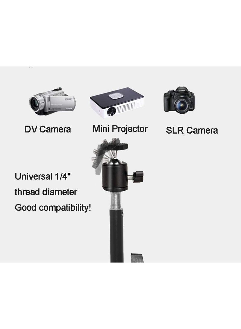 Projector Tripod Stand 46cm to 200cm, Foldable Tripod Floor Stand, Outdoor Mount for Projector, Camera, Webcam (Weight Bearing 1.5kg)  - Image 4