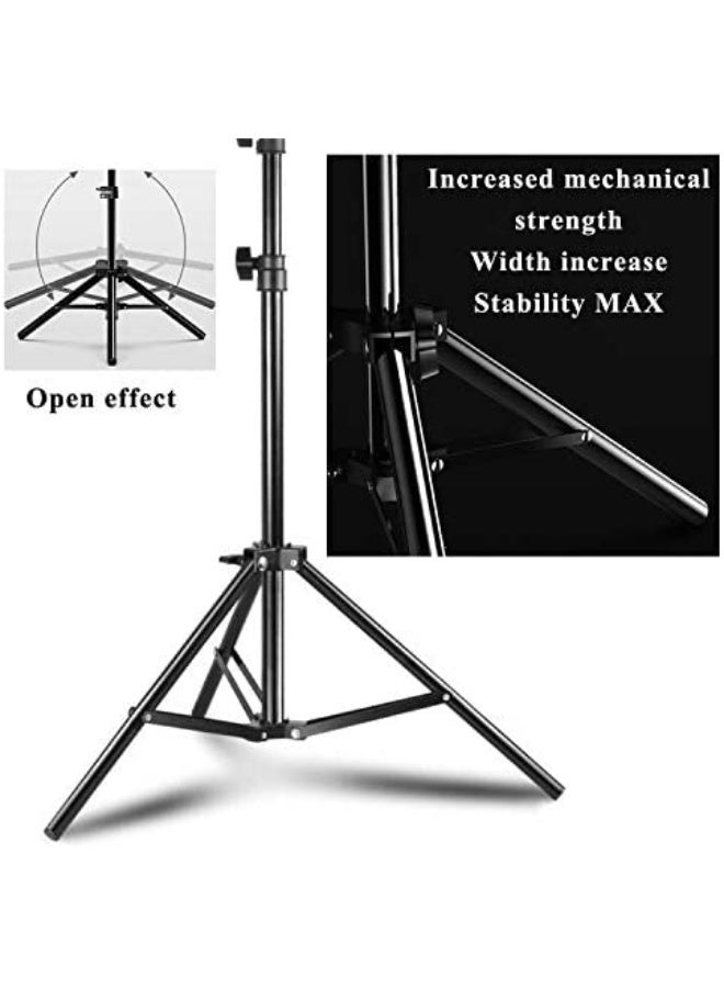 Projector Tripod Stand 46cm to 200cm, Foldable Tripod Floor Stand, Outdoor Mount for Projector, Camera, Webcam (Weight Bearing 1.5kg)  - Image 3