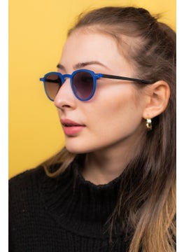 Focus On Wilson Matte Blue Unisex Sunglasses  - Image 5