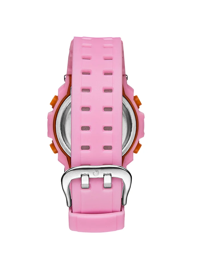 ASTRO Astro Kids Watch, Digital Display and PU Strap - A9936-PPPS, Pink With Black Button