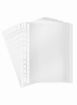 Thicker A4 Clear Sheet Protectors 100 Pack for 11 Ring Binders Durable Transparent Plastic Sleeves Document Wallets - pzsku/Z640AD12D568B46979807Z/45/_/1722398427/58427363-d4a1-4666-94bb-2ec65d5e0254