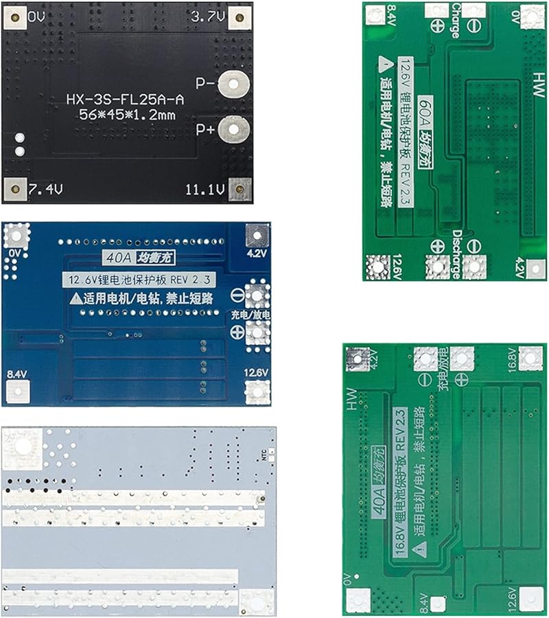 5S 100A 21V لوحة حماية بطارية ليثيوم أيون BMS مع شاحن موازن - Image 4