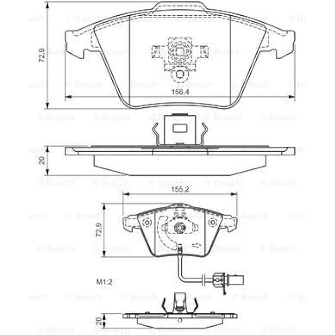بوش مجموعة وسادات فرامل بوش 0986494271 - Image 3
