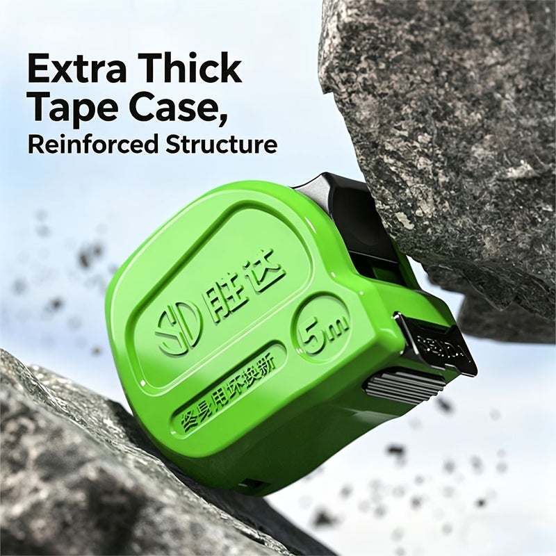 Industrial Heavy Duty Tape Measure 314.96 Inch 25 Mm ABS Casing Dual Lock Mechanism Nylon Coated Blade Anti Fall For Construction - Image 2