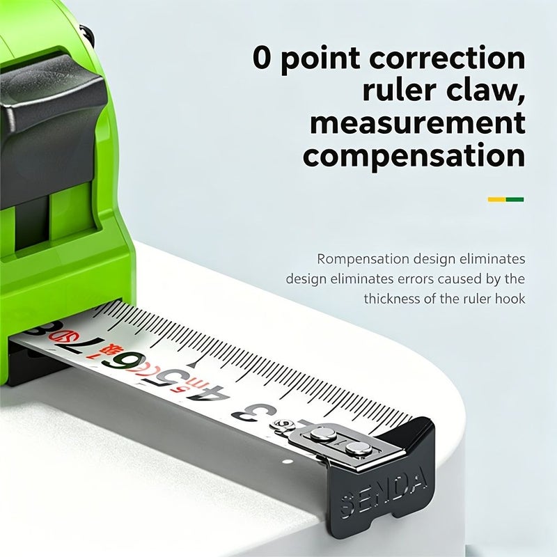 Industrial Heavy Duty Tape Measure 314.96 Inch 25 Mm ABS Casing Dual Lock Mechanism Nylon Coated Blade Anti Fall For Construction - Image 4