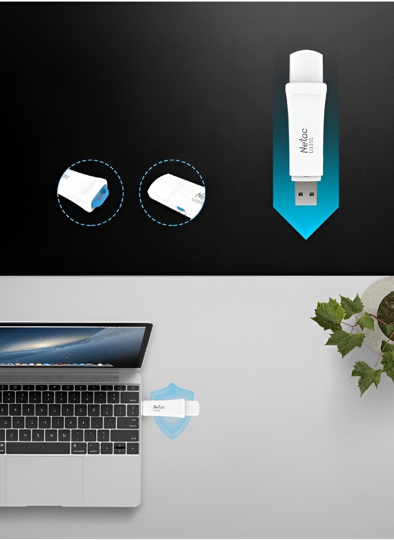 Netac - 16gb USB Flash Drive, 3.0 USB Memory Stick Thumb Drive Jump Drive, Portable Write Protected USB Flash Drive, Durable ABS Housing Body U Drive, (16gb) - Image 1