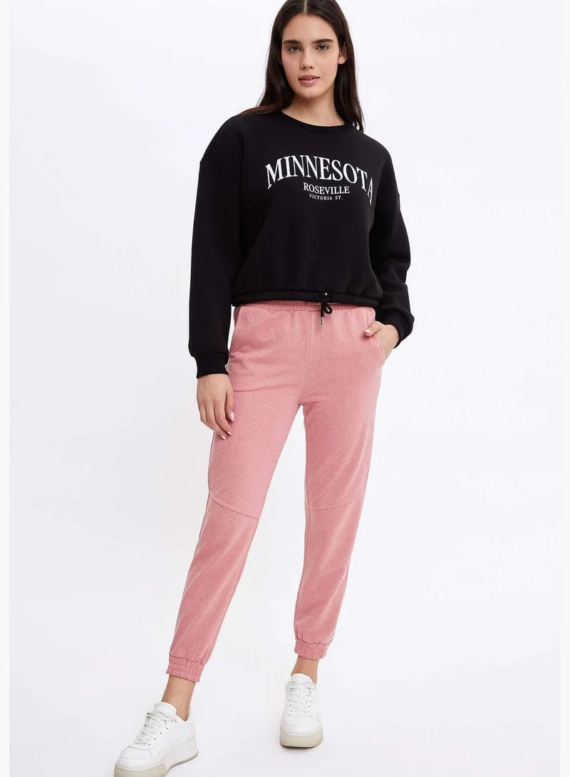 DeFacto Woman Knitted Regular Fit Crew Neck Long Sleeve Sweat Shirt