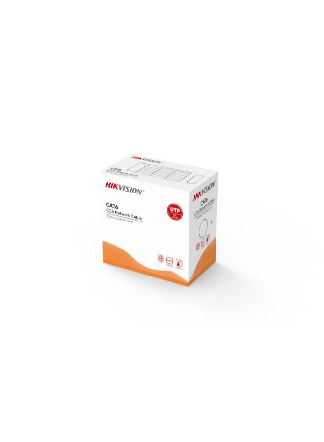 HIKVISION Network Cable CAT6 U/UTP (CCA, 305m, 0.57mm) Cat6 UTP - DS-1LN6UU/CCA | Grey - Image 4