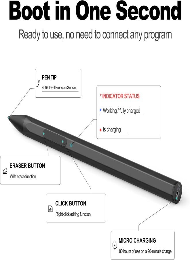 قلم نشط MPP2.0 متوافق مع SA201H وSA203H، وقلم Asus ROG Flow Z13، وقلم ORG X13، وقلم ROG Flow X16، وحساس ضغط 4069 - Image 2