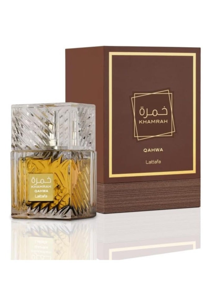 Lattafa Khamra Qahwa perfume for unisex, Eau de Parfum, 100 ml  - Image 1