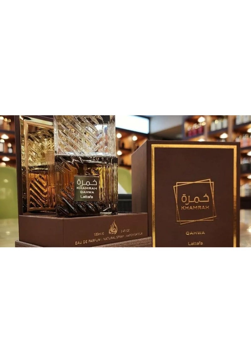Lattafa Khamra Qahwa perfume for unisex, Eau de Parfum, 100 ml  - Image 4