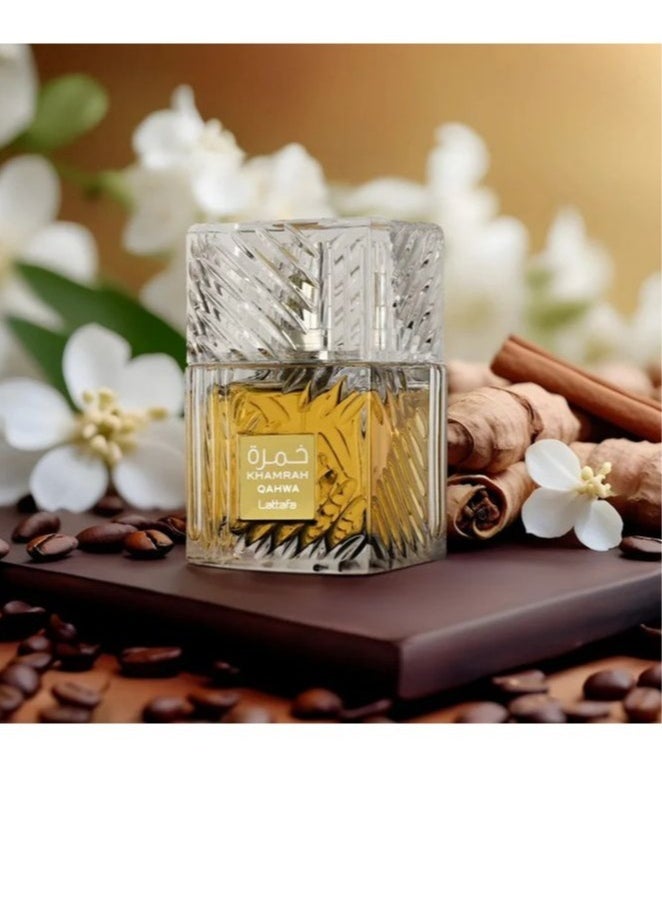 Lattafa Khamra Qahwa perfume for unisex, Eau de Parfum, 100 ml  - Image 5