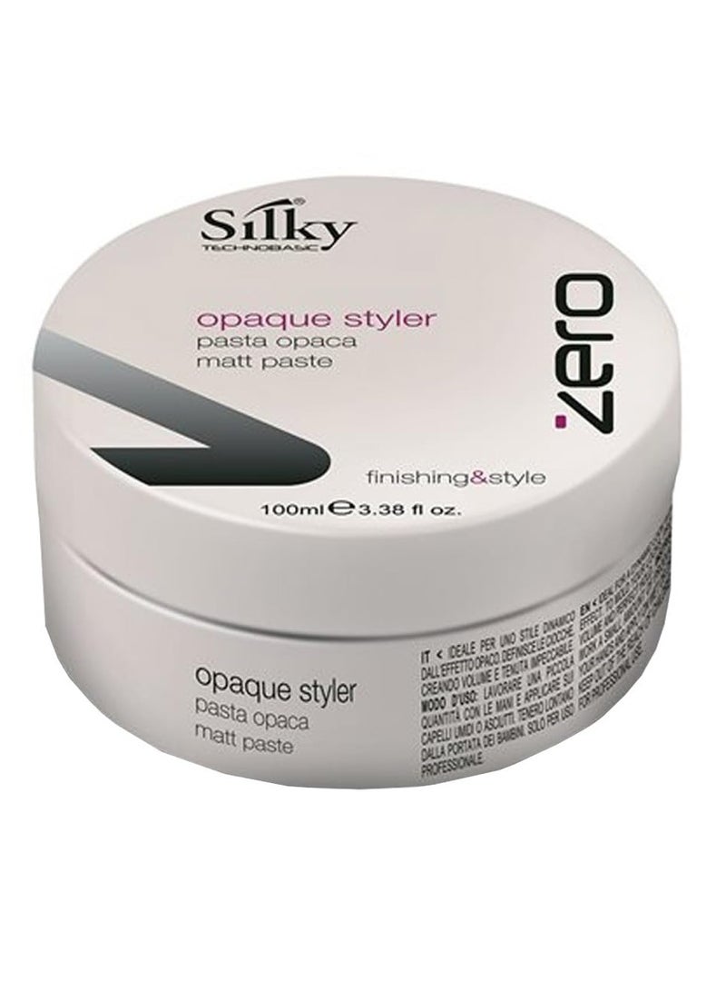 SILKY Zero Opaque Styler - Flexible & Strong Hold Hair Wax for Wet & Dry Hair - Versatile Hair Styling Wax for All Hair Type - Organic Hair Wax for Natural & Smooth Finish - 100ml - Image 1
