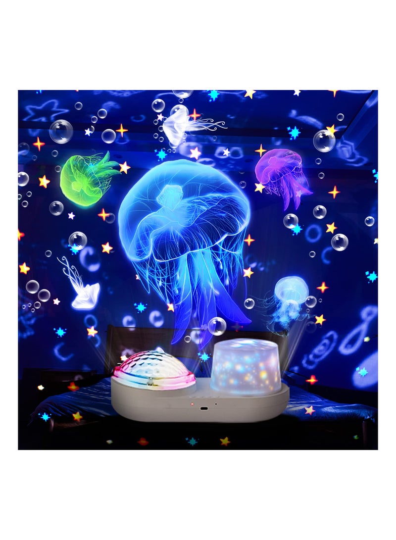 KASTWAVE جهاز عرض ضوء الليل ضوء الليل في السماء لجهاز عرض ضوء السقف للأطفال مصباح عرض ضوء النجوم المجرة مشروع نجوم السماء الدوارة 360 درجة - Image 1