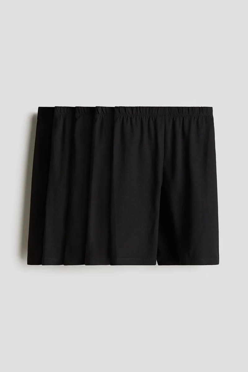 H&M 5-pack cotton jersey cycling shorts