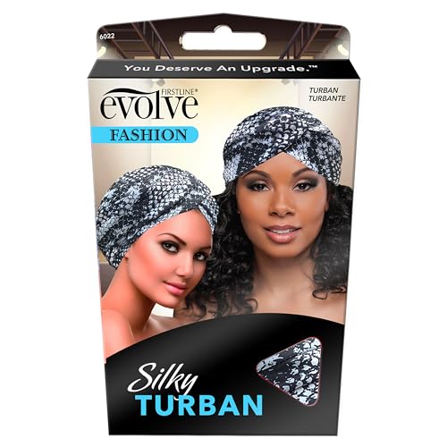 Evolve Silky Turban - Silver Animal Print - Image 5