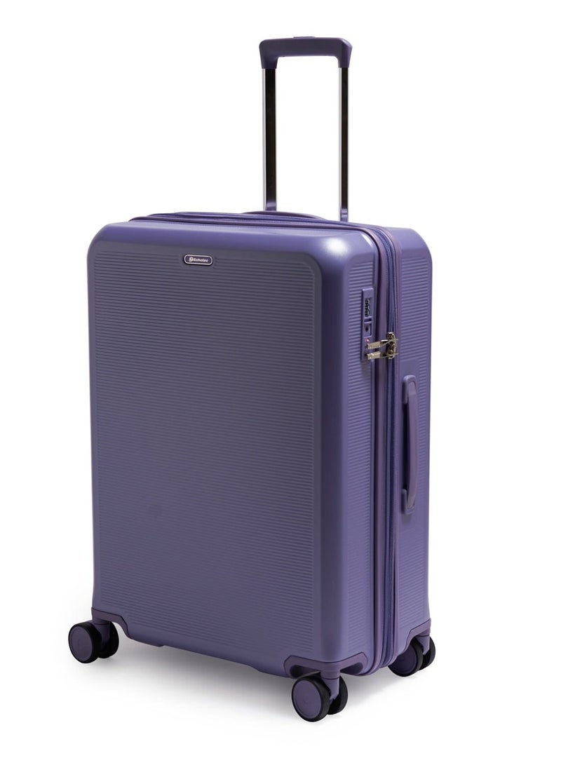 Echolac Sense 67cm Hardcase Expandable 4 Double Wheel Check-In Luggage Trolley Purple - Image 2