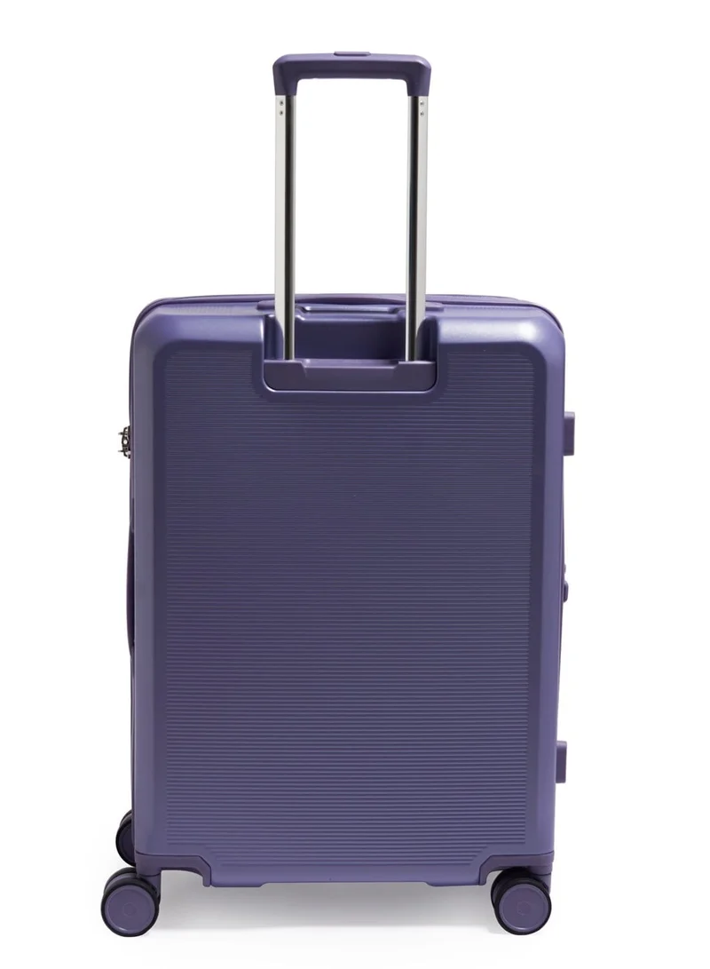 Echolac Sense 67cm Hardcase Expandable 4 Double Wheel Check-In Luggage Trolley Purple