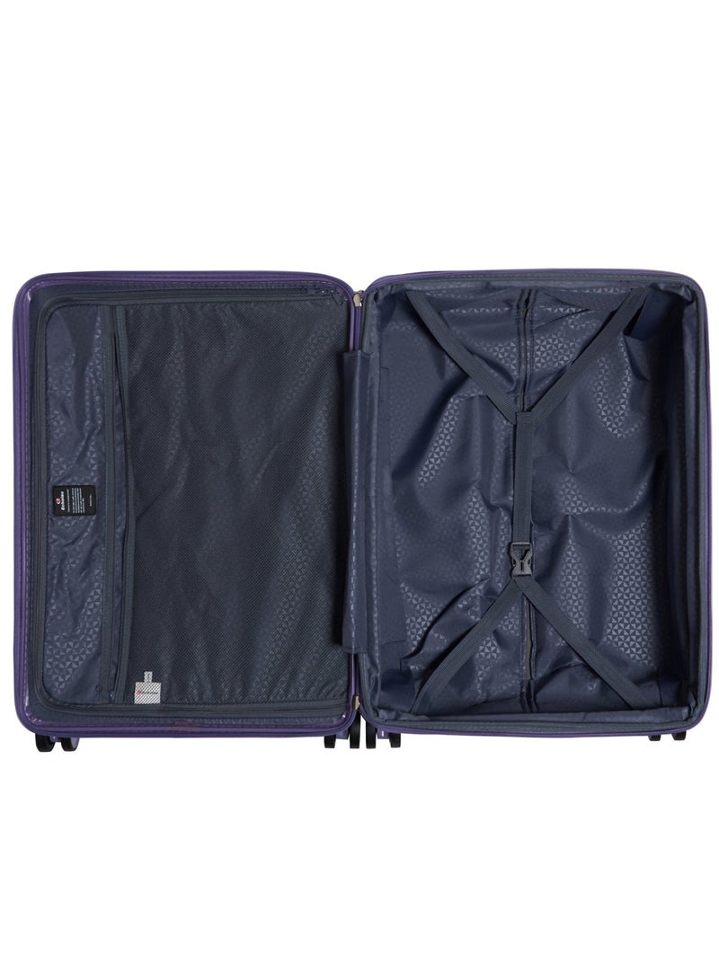 Echolac Sense 67cm Hardcase Expandable 4 Double Wheel Check-In Luggage Trolley Purple - Image 5